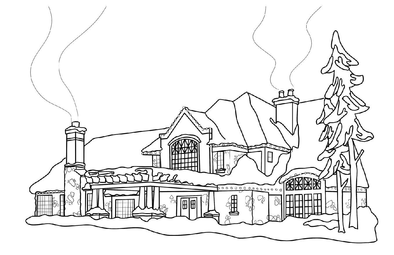 Alumni House Coloring Page